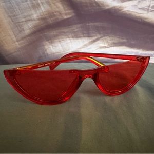 Red Y2K Fashion Glasses